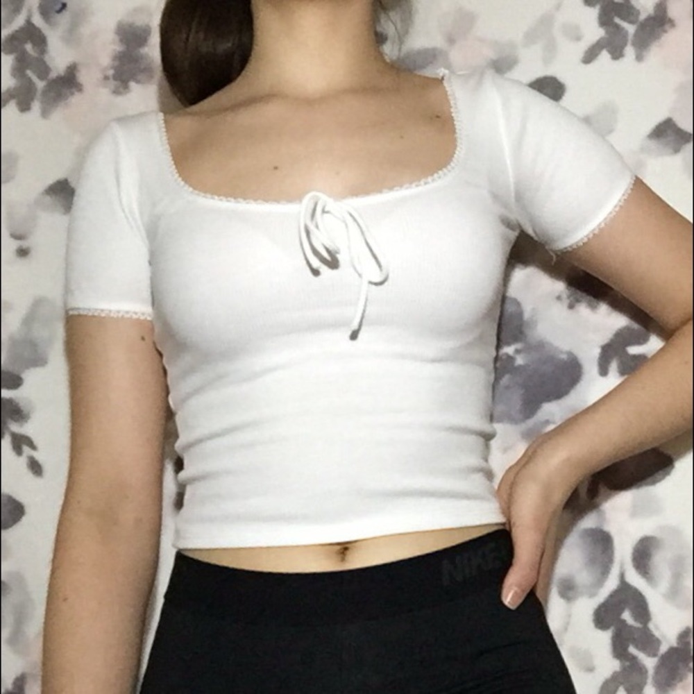 White Crop Top
